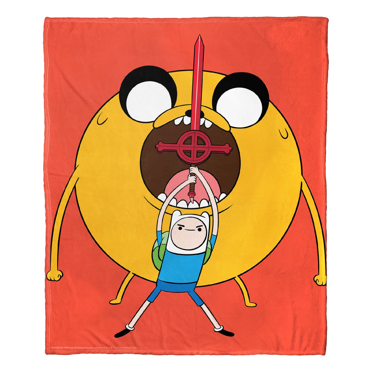 Adventure Time, Round Boy Throw Blanket 50"x60"
