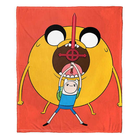 Adventure Time, Round Boy Throw Blanket 50"x60"