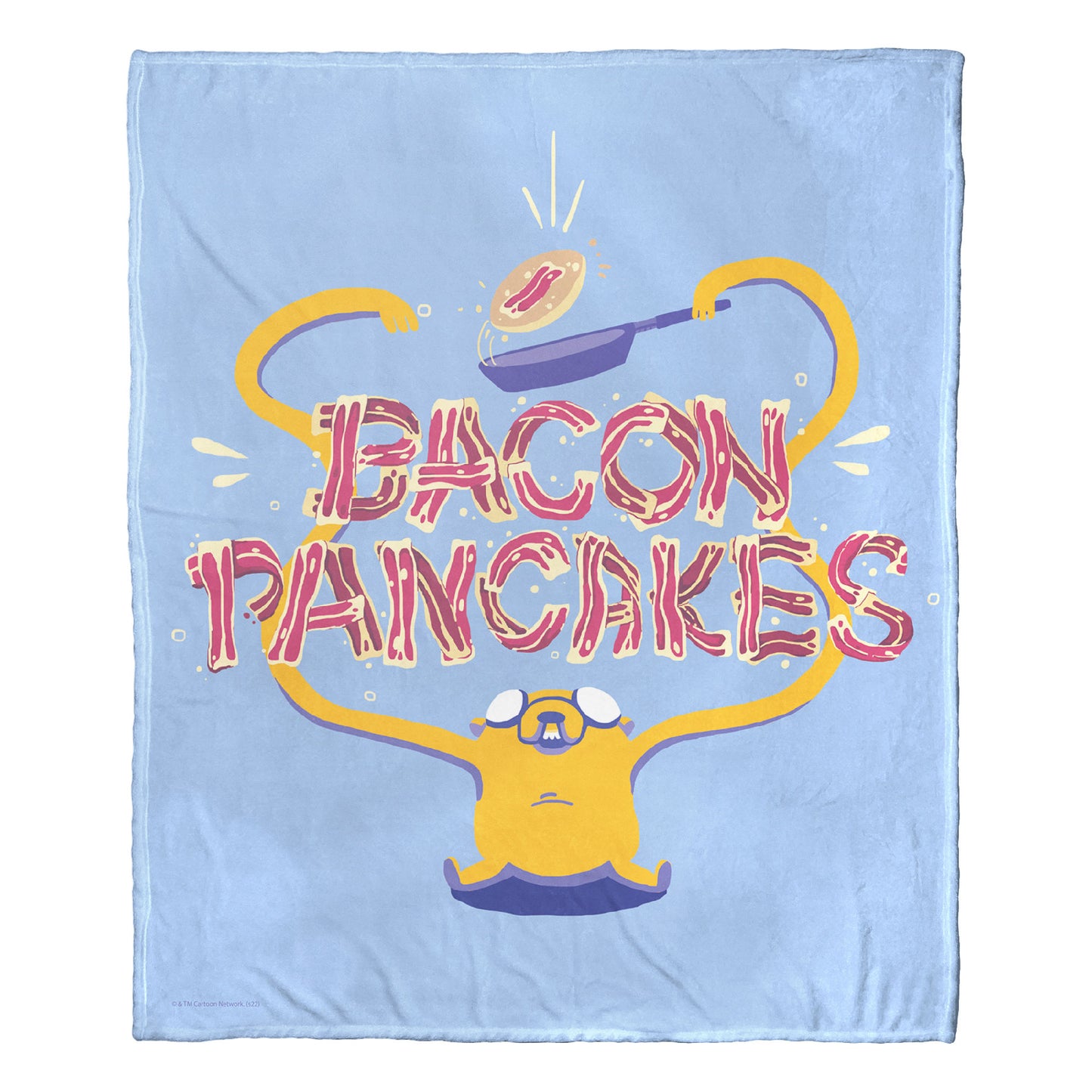 Adventure Time Bacon Pancakes Throw Blanket 50"x60"