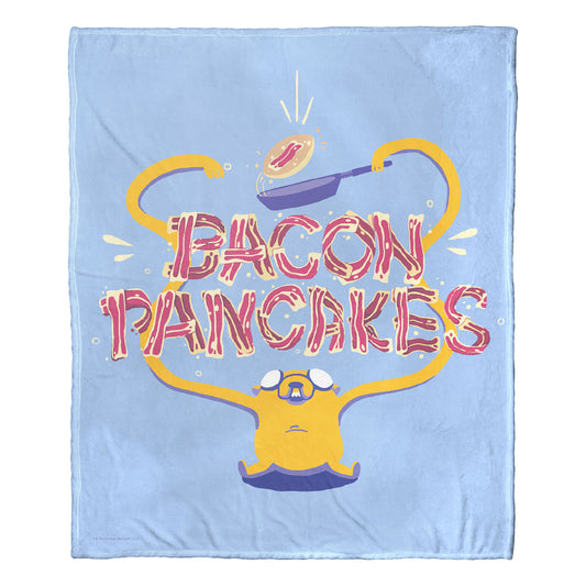Adventure Time Bacon Pancakes Throw Blanket 50"x60"