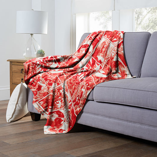 DC Comics Batman Harley Collage Throw Blanket 50"x60"