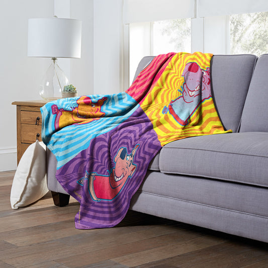 Scooby Doo, Scooby Geometrics Throw Blanket 50"x60"