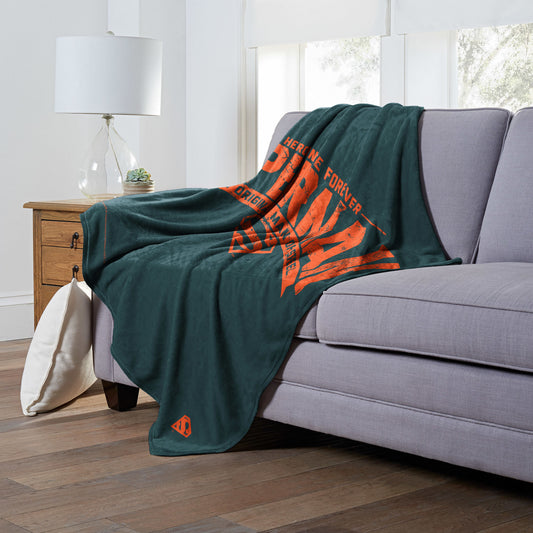 DC Superman, Dad of Steel Throw Blanket 50"x60"