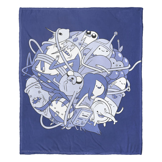 Adventure Time, Ball Of Fun Throw Blanket 50"x60"