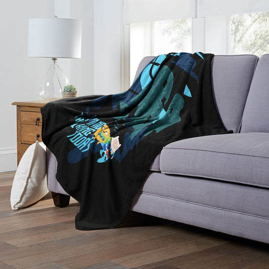 Adventure Time Not Talking Today Throw Blanket 50"x60"