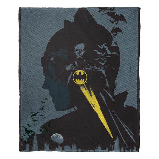DC Comics Batman The Bat & the Cat Throw Blanket 50"x60"