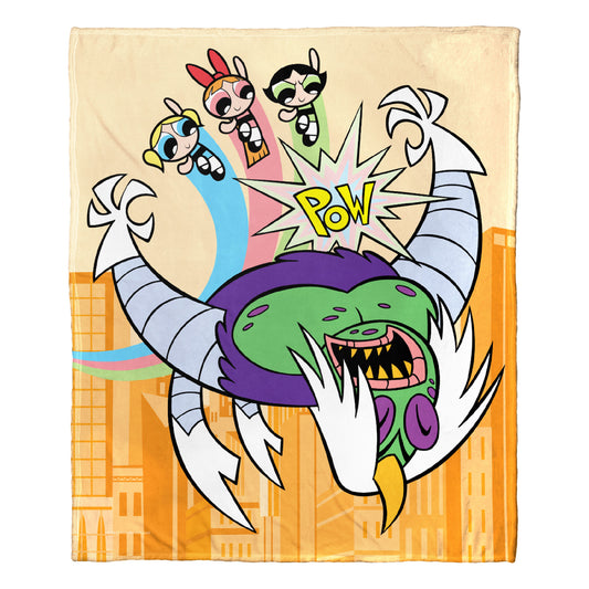 POWERPUFF GIRLS Saving the Day Throw Blanket 50"x60"
