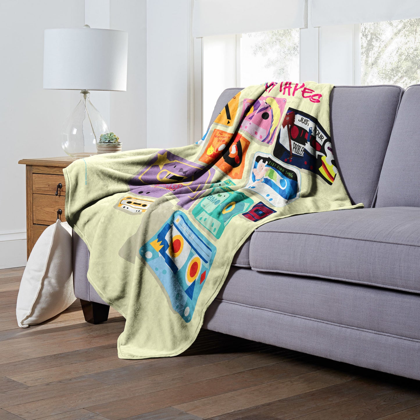 Adventure Time Mathematical Mixtapes Throw Blanket 50"x60"