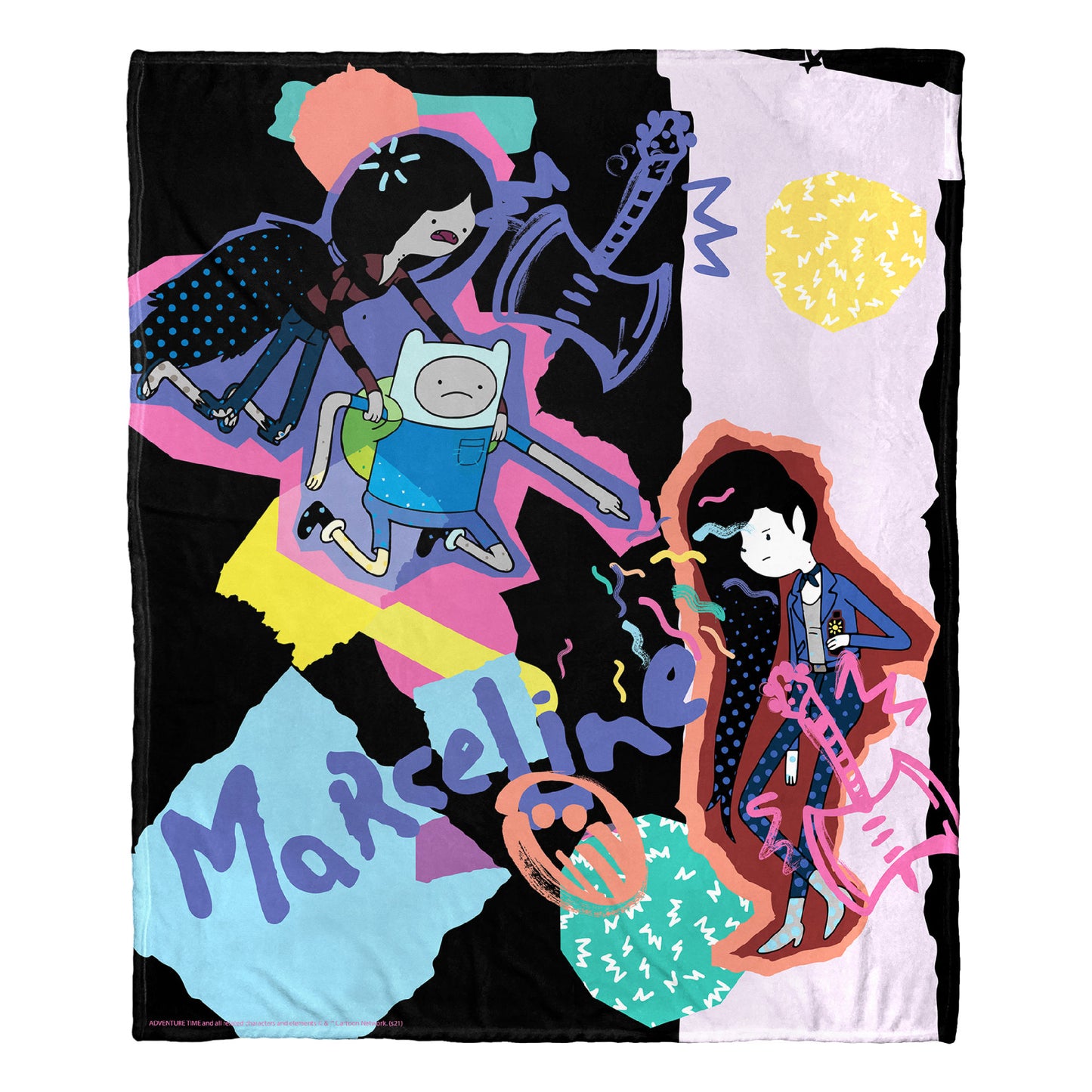 Adventure Time, Paper Marceline Silk Touch Throw Blanket 50"x60"