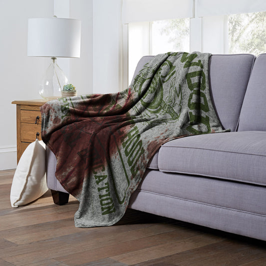 A Nightmare on Elm Street Wont Survive Springwood High Throw Blanket 50"x60"