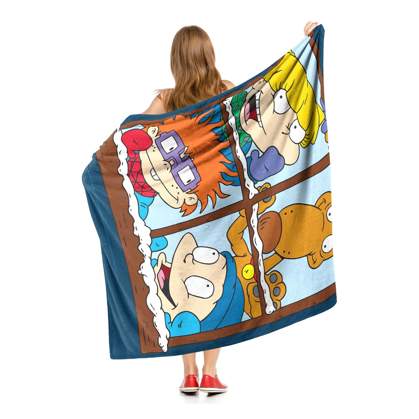 Rugrats, Winter Window Throw Blanket 50"x60"