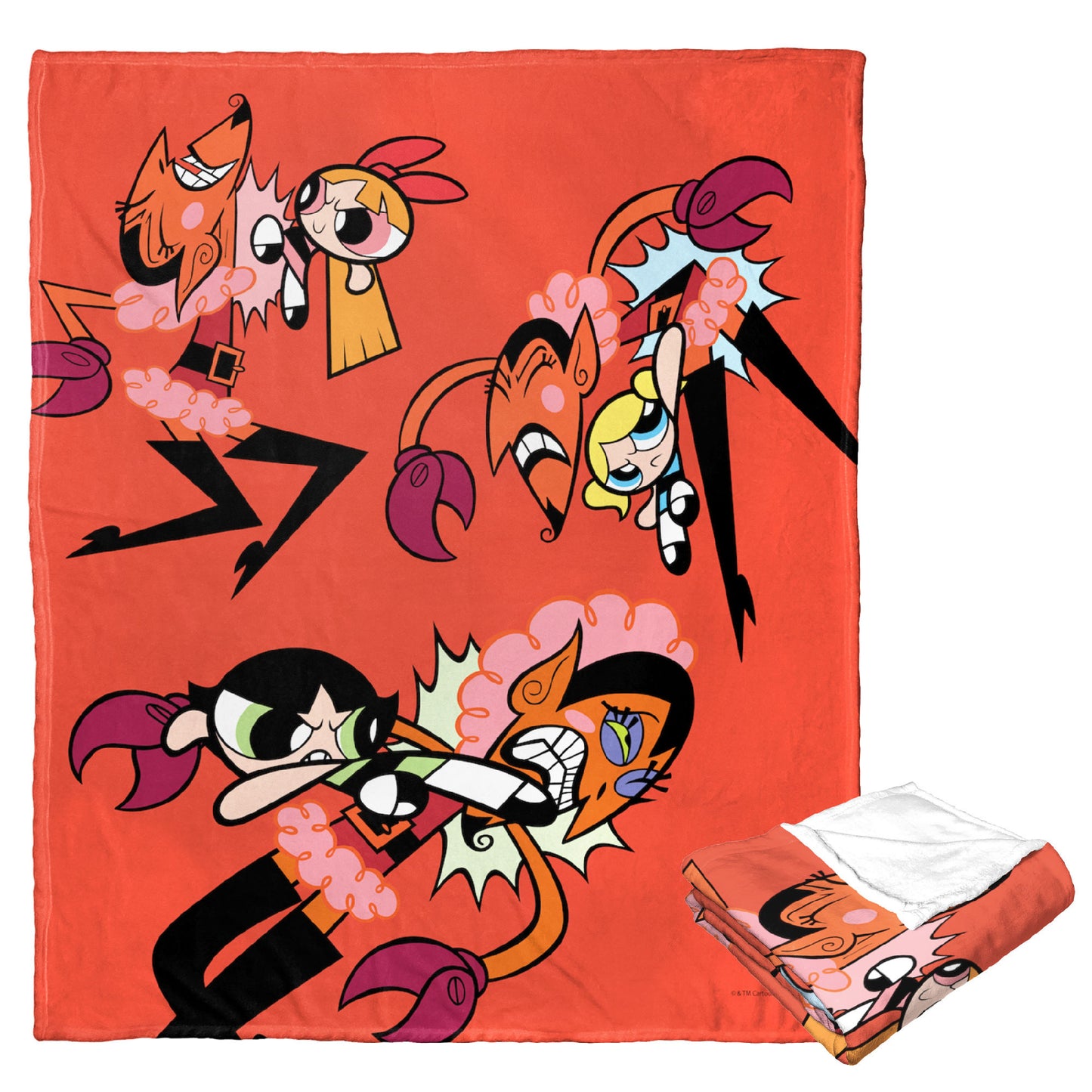 POWERPUFF GIRLS Get Him Throw Blanket 50"x60"