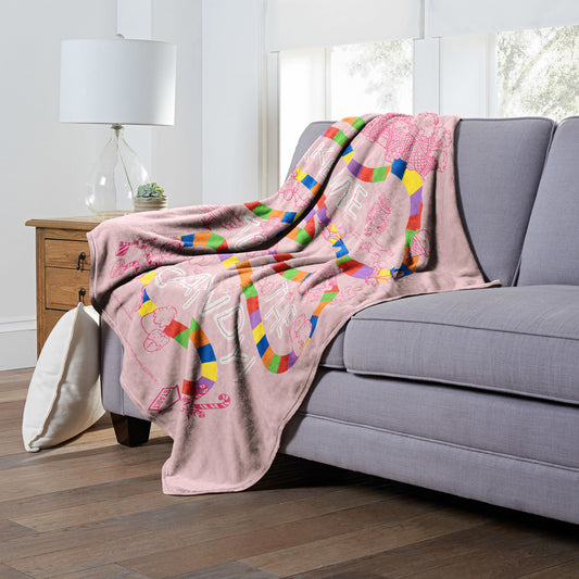 Hasbro Candyland Take Me to the Candy Throw Blanket 50"x60"