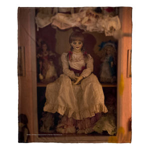 Annabelle Creepy Doll Throw Blanket 50"x60"