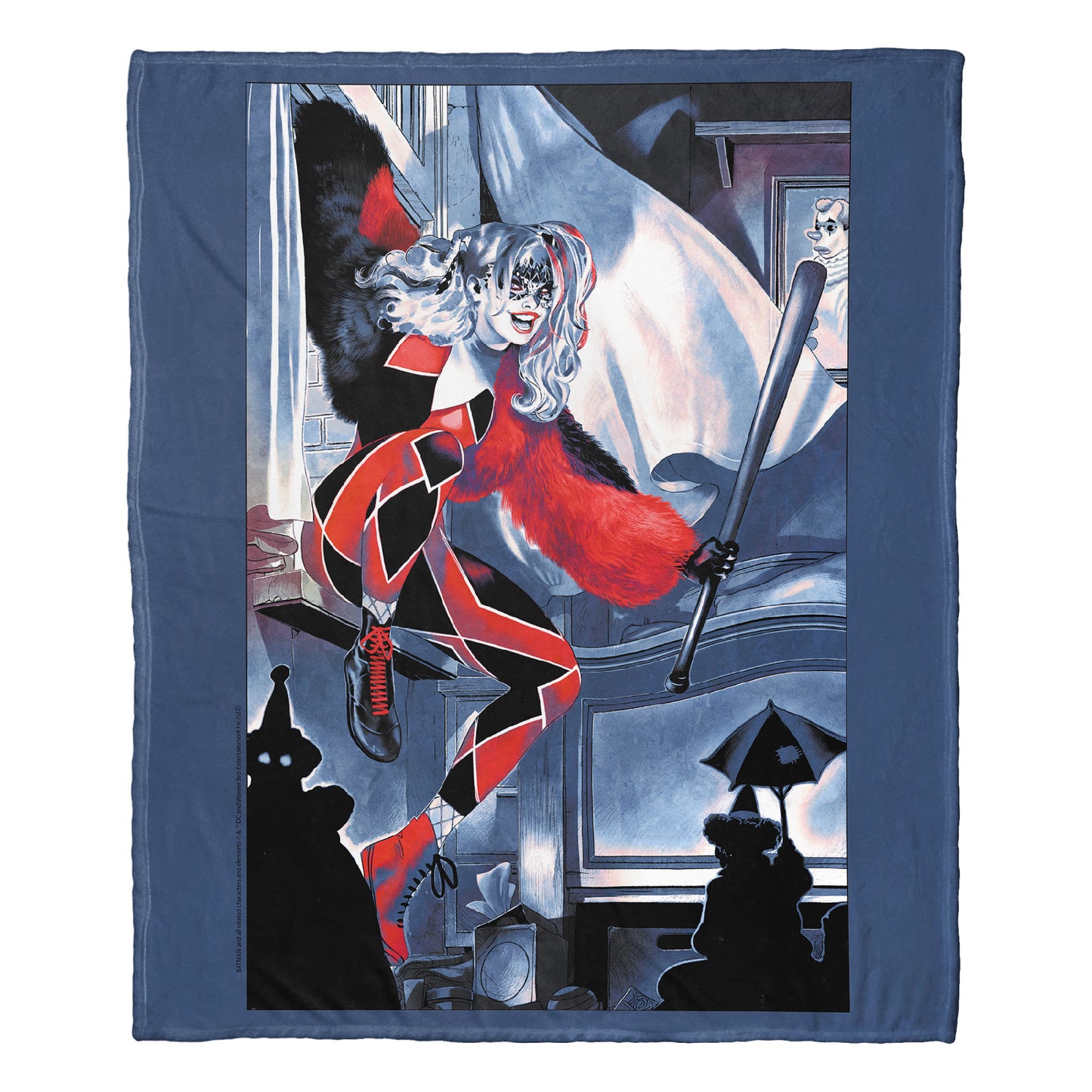 DC Comics Batman Breaking Glass Throw Blanket 50"x60"