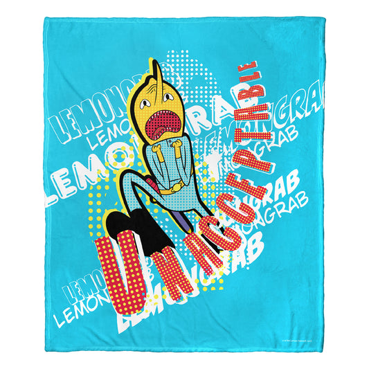 Adventure Time Unacceptable Comic Throw Blanket 50"x60"