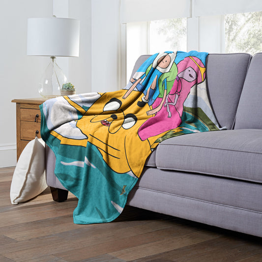 Adventure Time, Magic Ride Throw Blanket 50"x60"