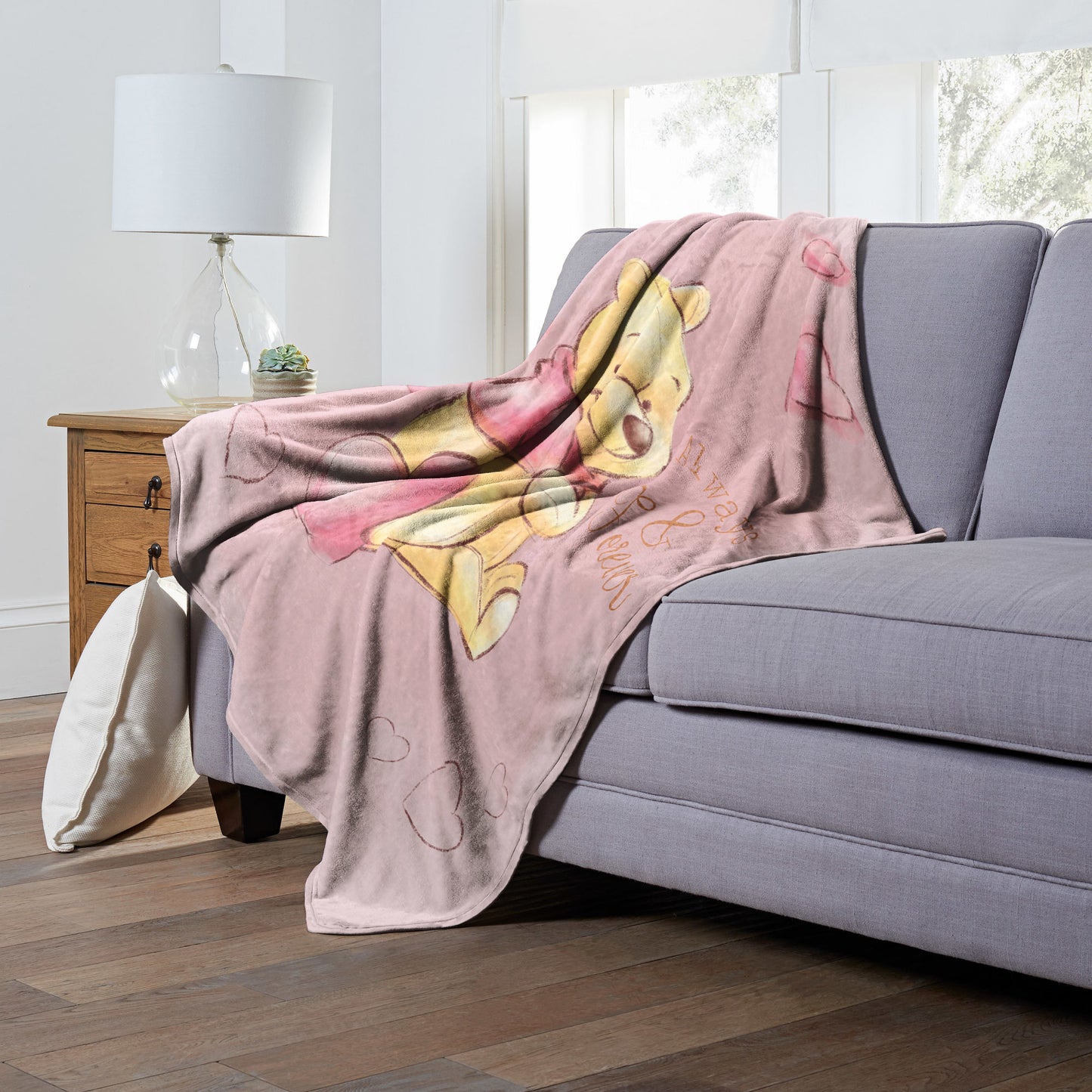 Winne the Pooh, Love Always Pooh Throw Blanket 50"x60"