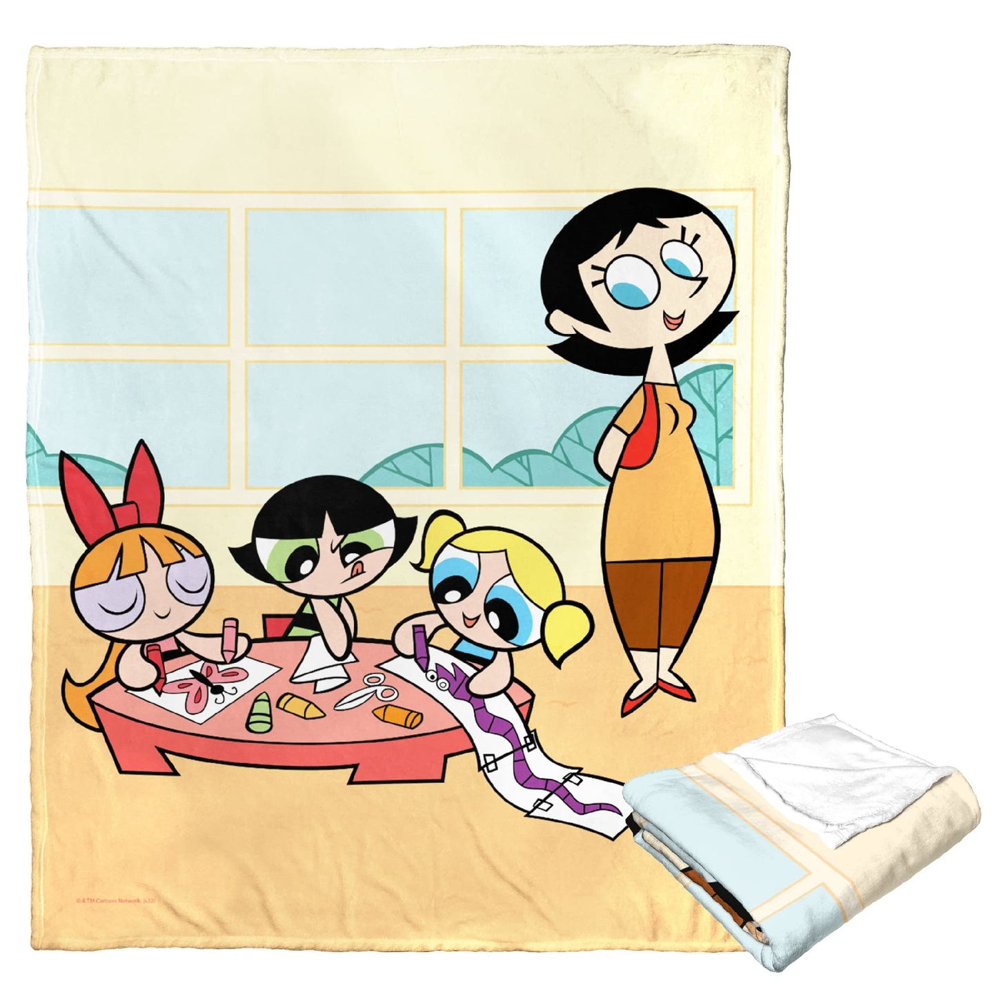 POWERPUFF GIRLS Classtime Fun Throw Blanket 50"x60"