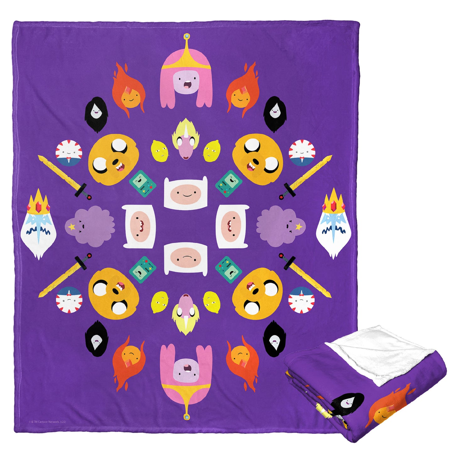 Adventure Time Adventure Kalidescope Throw Blanket 50"x60"