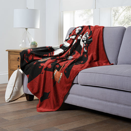 DC Comics Batman Classic & the Remix Throw Blanket 50"x60"
