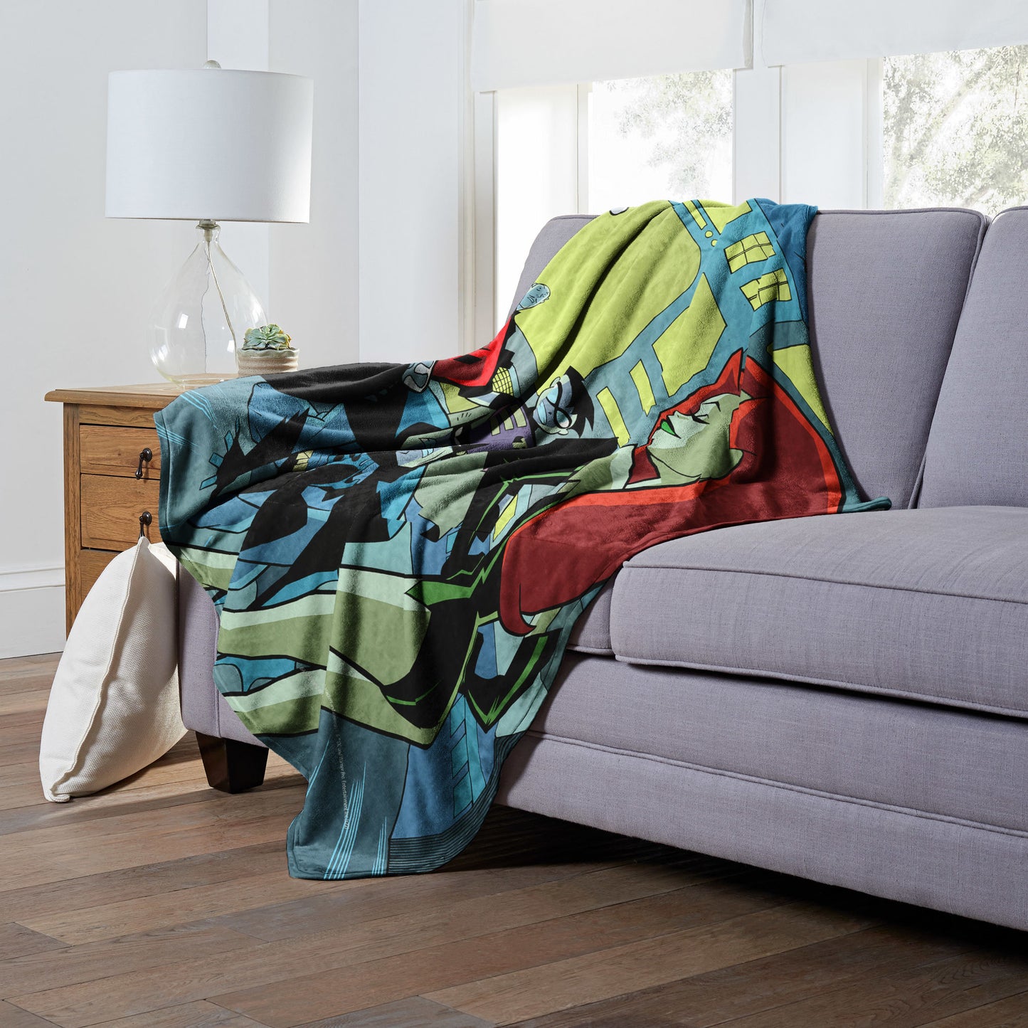 DC Comics Batman Batcave Break In Throw Blanket 50"x60"