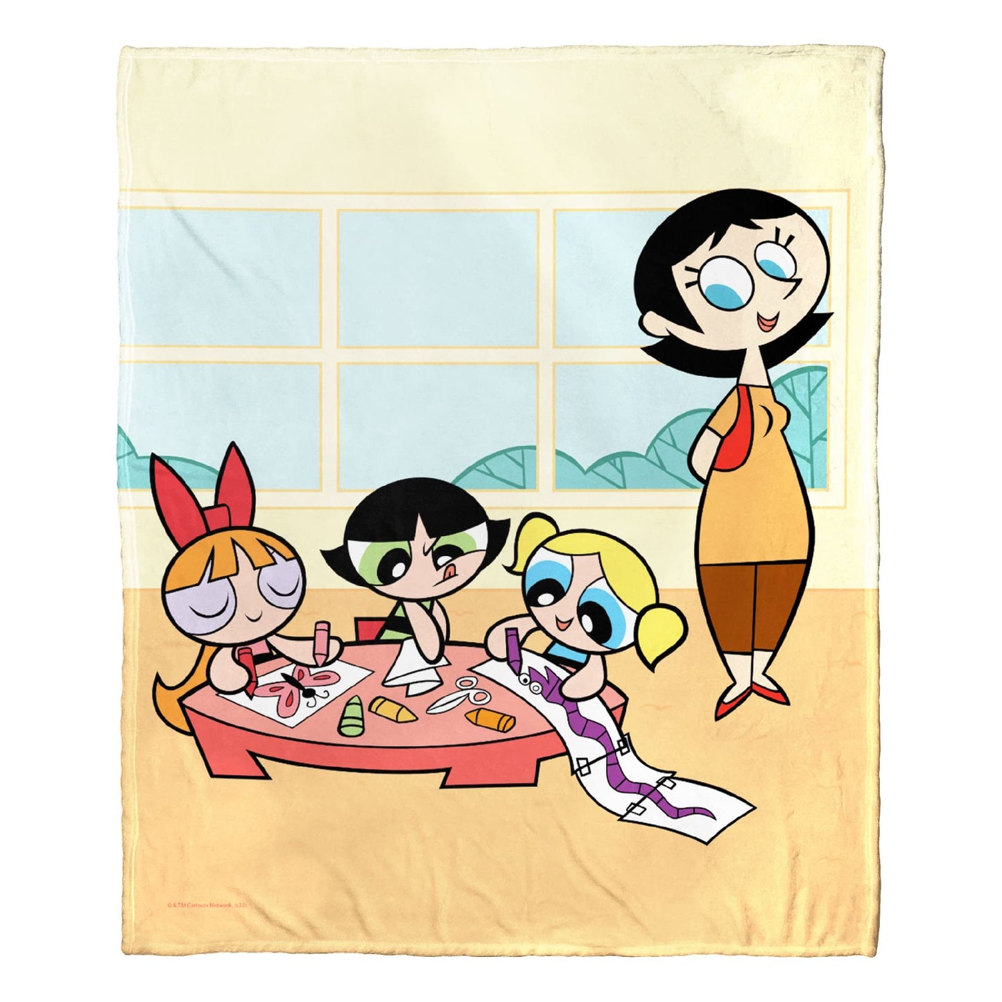 POWERPUFF GIRLS Classtime Fun Throw Blanket 50"x60"