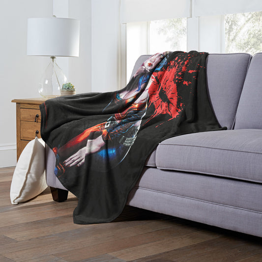 DC Batman, Harley Cover Throw Blanket 50"x60"