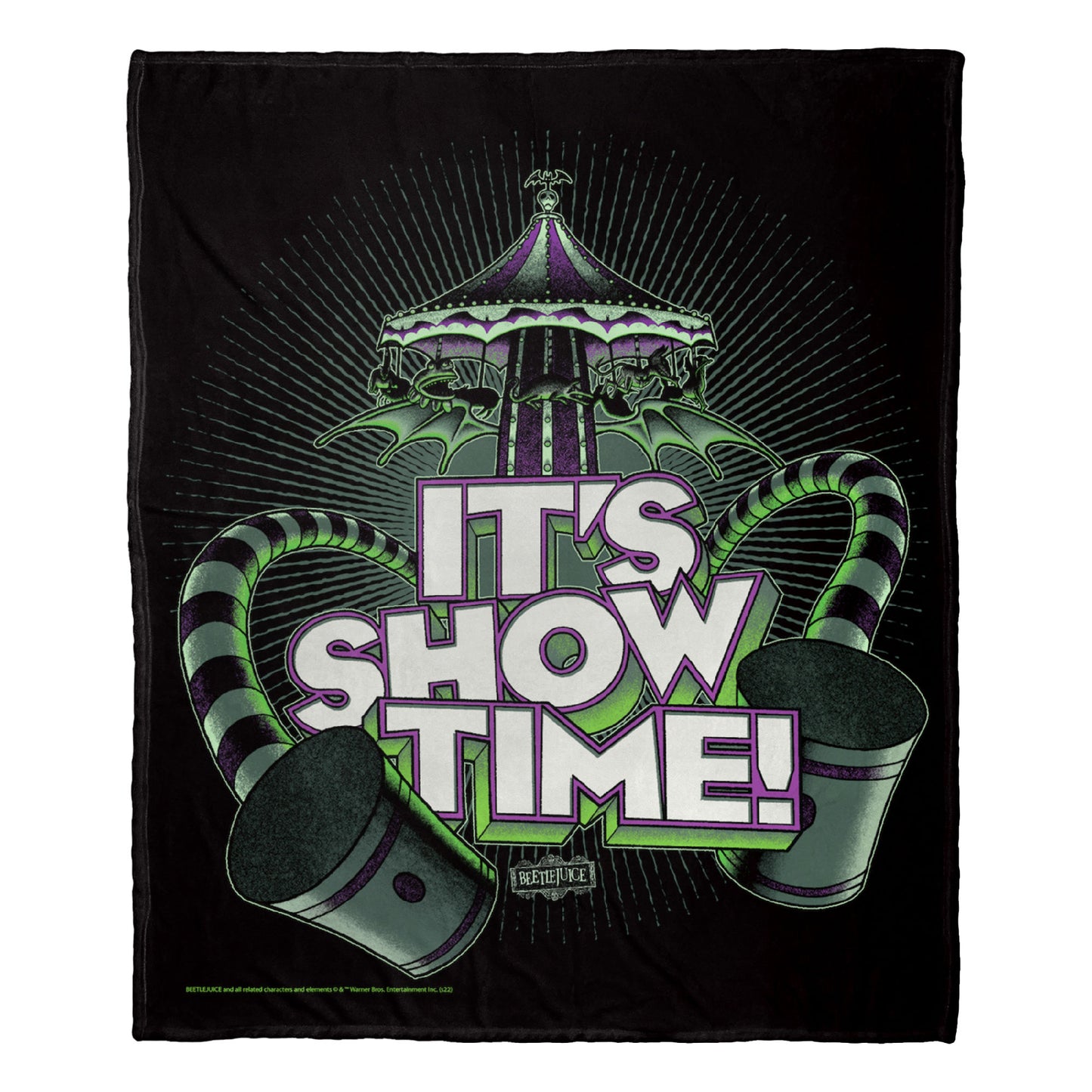 Beetlejuice Showtime Throw Blanket 50"x60"