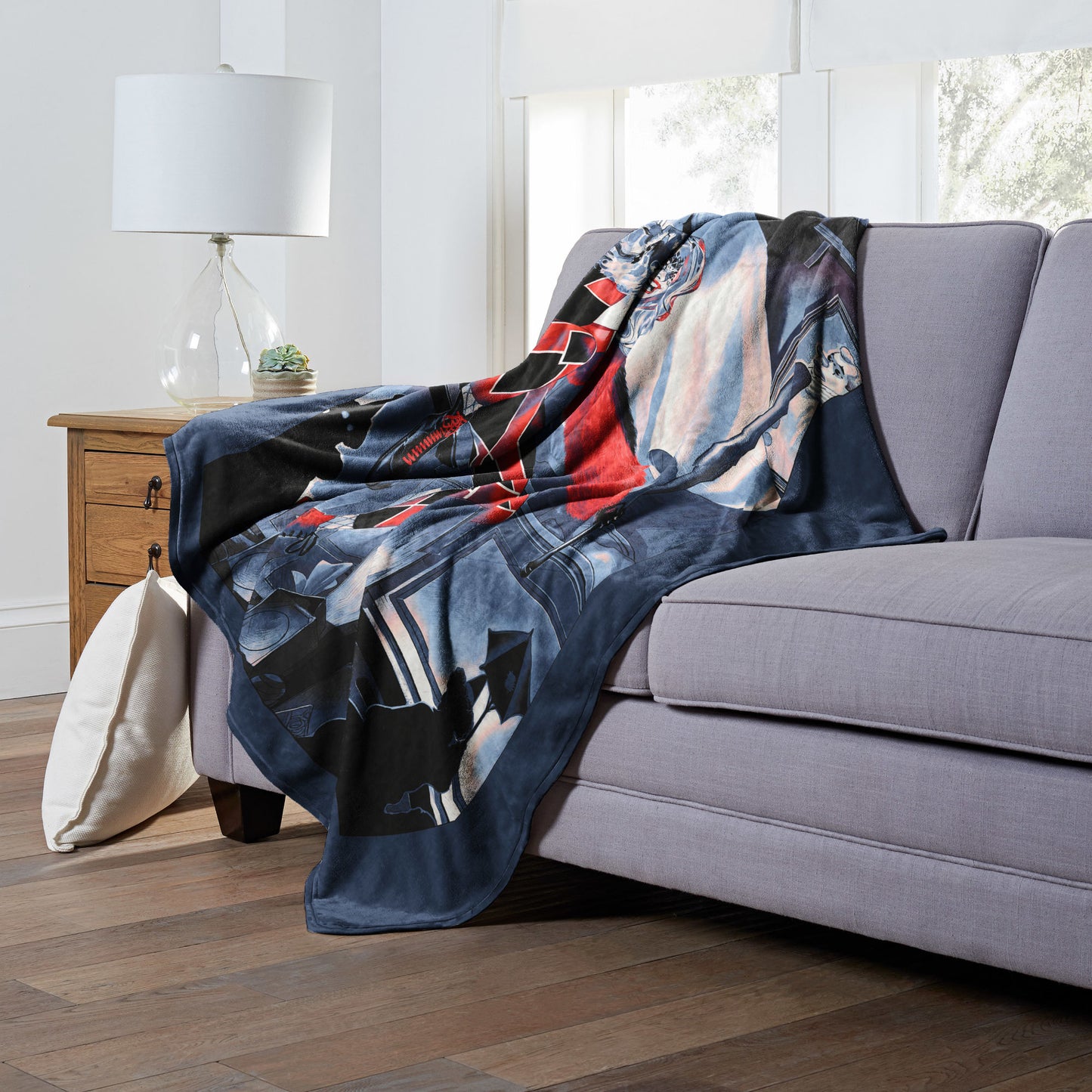 DC Comics Batman Breaking Glass Throw Blanket 50"x60"