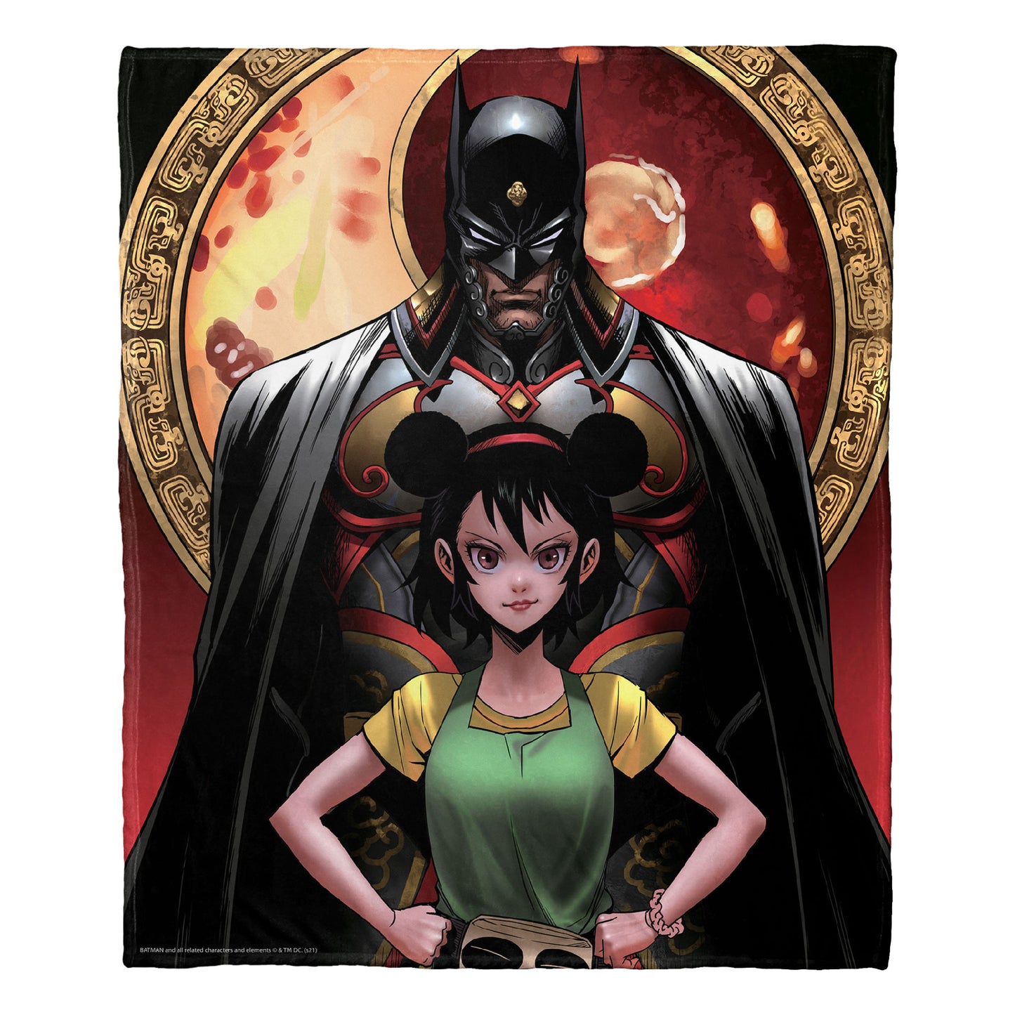 DC Batman, Lone Bat & Cub Throw Blanket 50"x60"