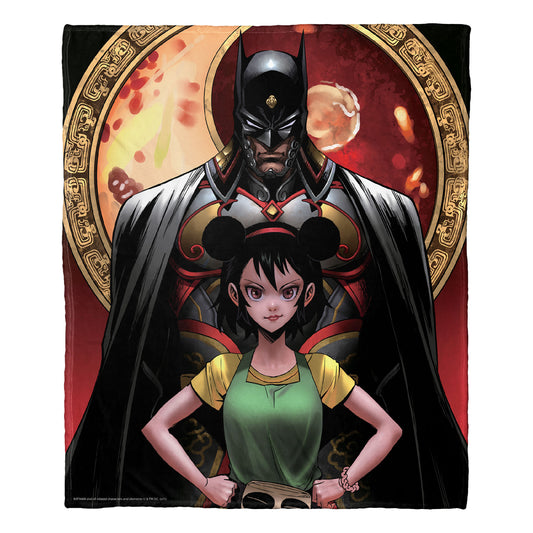 DC Batman, Lone Bat & Cub Throw Blanket 50"x60"