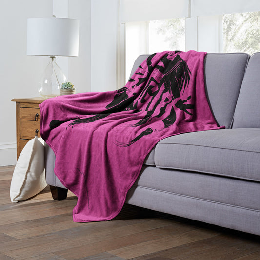 DC Comics Batman Batgirl Inked Throw Blanket 50"x60"