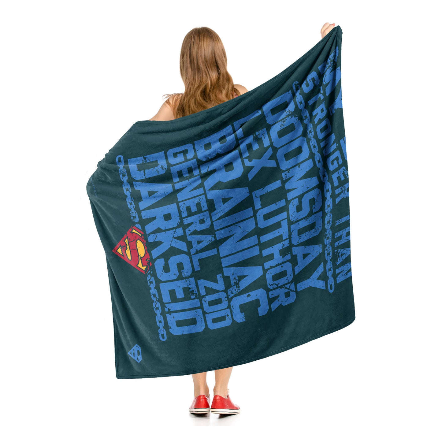 DC Superman, Strongest Dad Throw Blanket 50"x60"