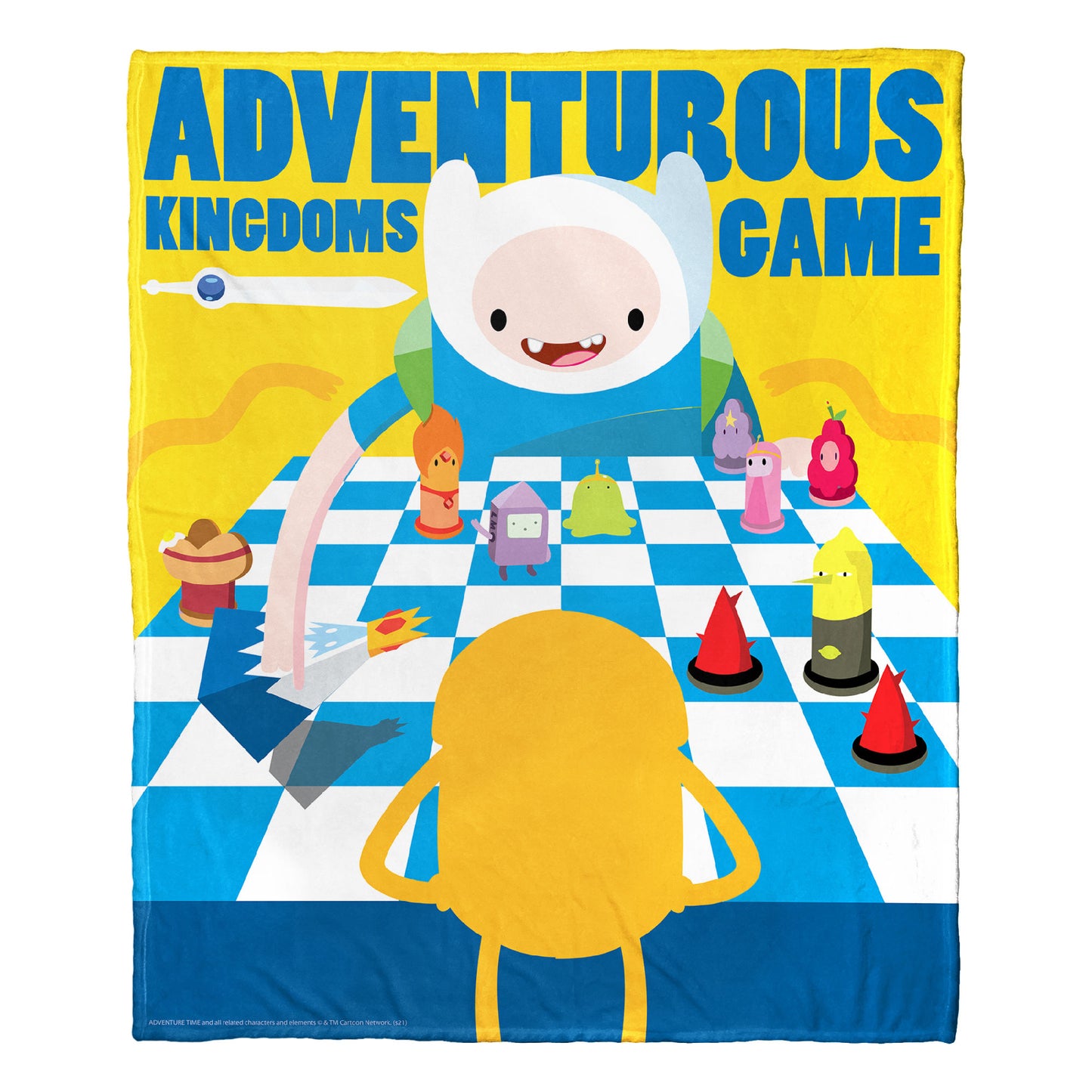 Adventure Time, Adventurous Kingdoms Throw Blanket 50"x60"