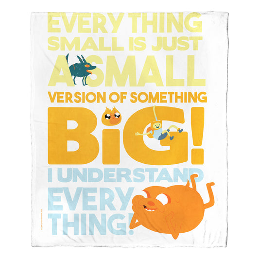 Adventure Time Big & Small Throw Blanket 50"x60"