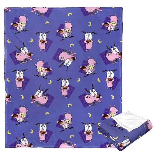 Cartoon Network's Courage the Cowardly Dog Night Terrors Throw Blanket 50"x60"