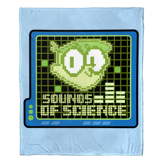 Cartoon Network's Dexter's Laboratory Sounds of Science Throw Blanket 50"x60"