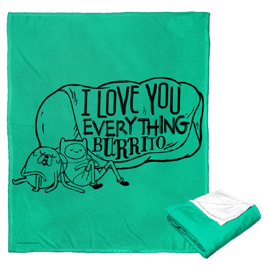Adventure Time Everything Burrito Throw Blanket 50"x60"