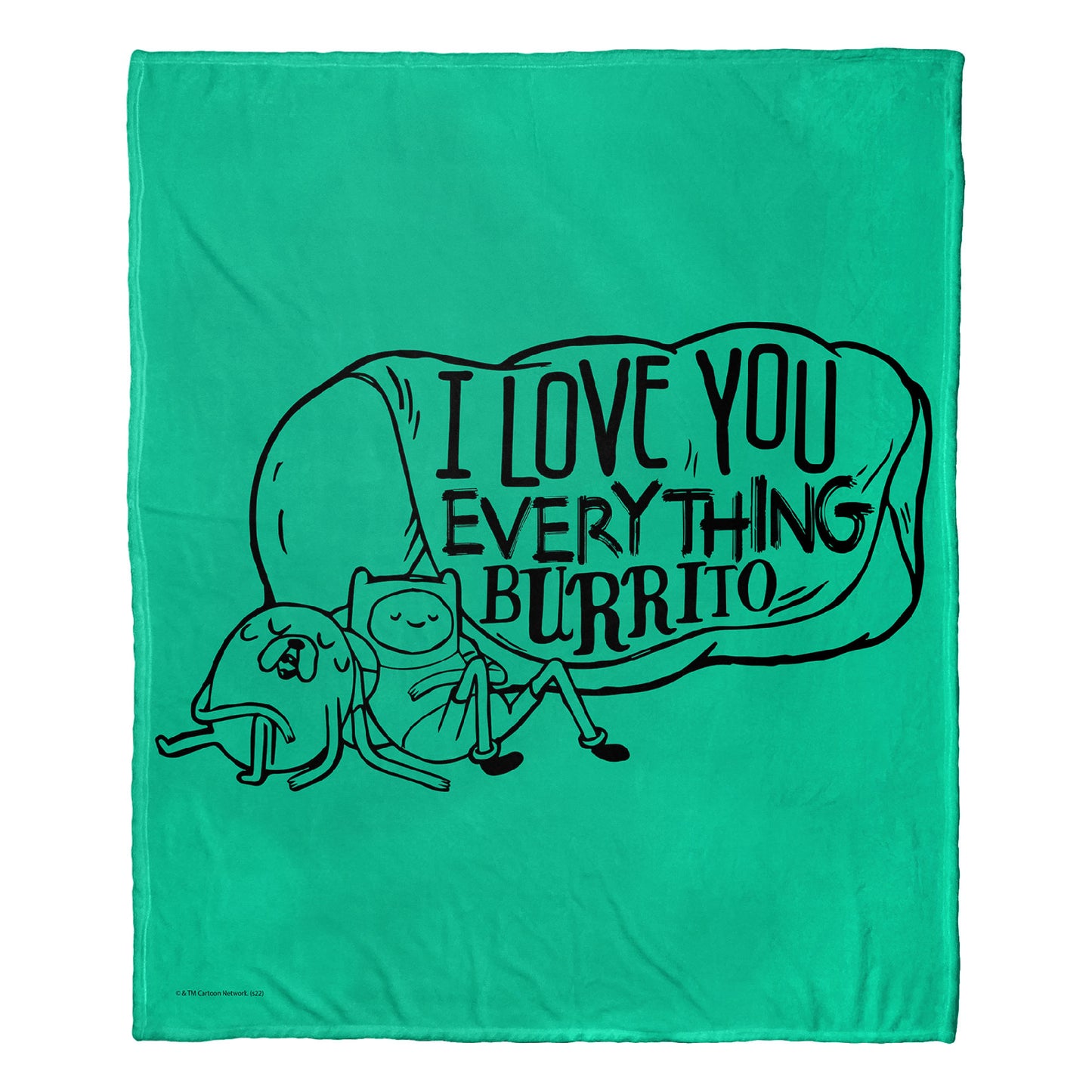 Adventure Time Everything Burrito Throw Blanket 50"x60"