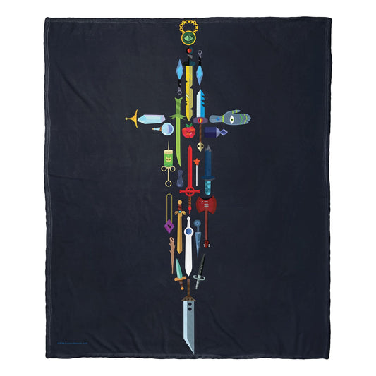 Adventure Time Magical Items Throw Blanket 50"x60"