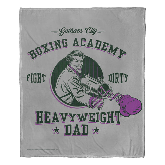 DC Batman, Heavyweight Champ Dad Throw Blanket 50"x60"
