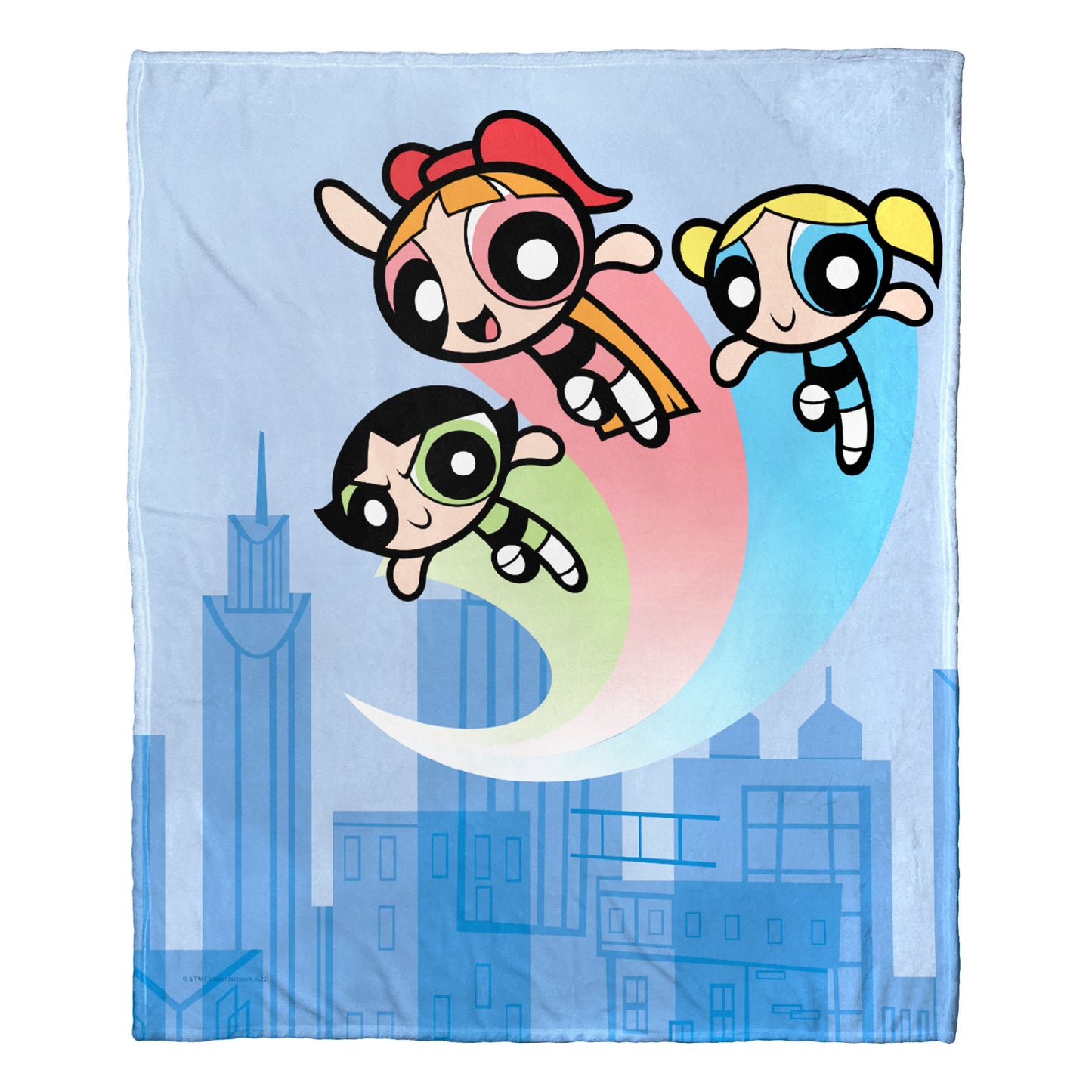 POWERPUFF GIRLS Protectors of Townsville Throw Blanket 50"x60"