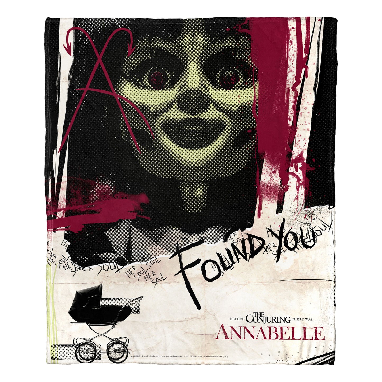 Annabelle, Poster Throw Blanket 50"x60"