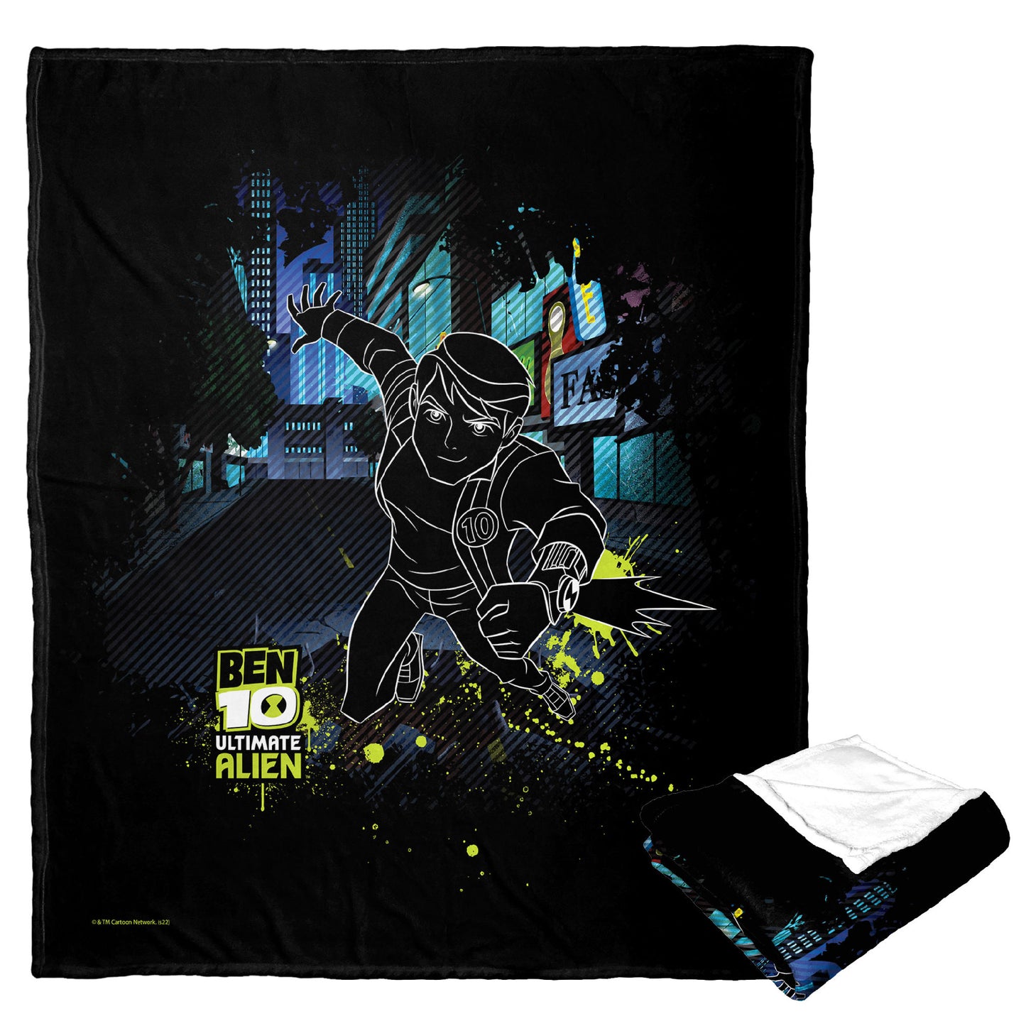 Cartoon Network's Ben 10 Ultimate Alien Throw Blanket 50"x60"