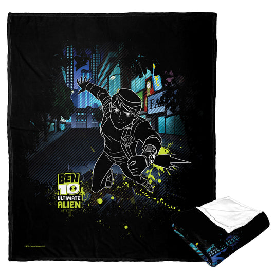 Cartoon Network's Ben 10 Ultimate Alien Throw Blanket 50"x60"