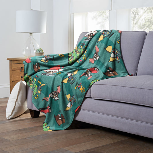 Gremlins, Holiday Madness Throw Blanket 50"x60"