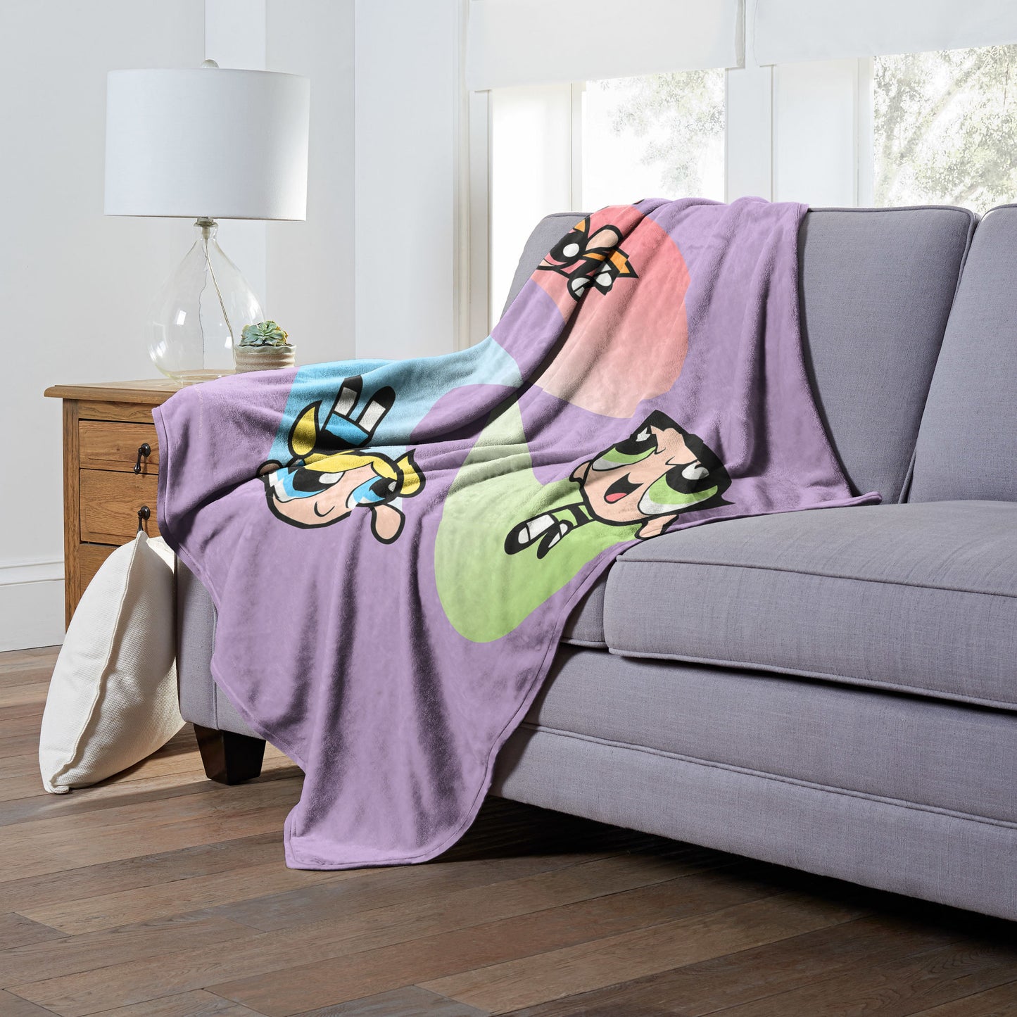 POWERPUFF GIRLS, Super Swirl, Silk Touch Throw Blanket, 50"x60"