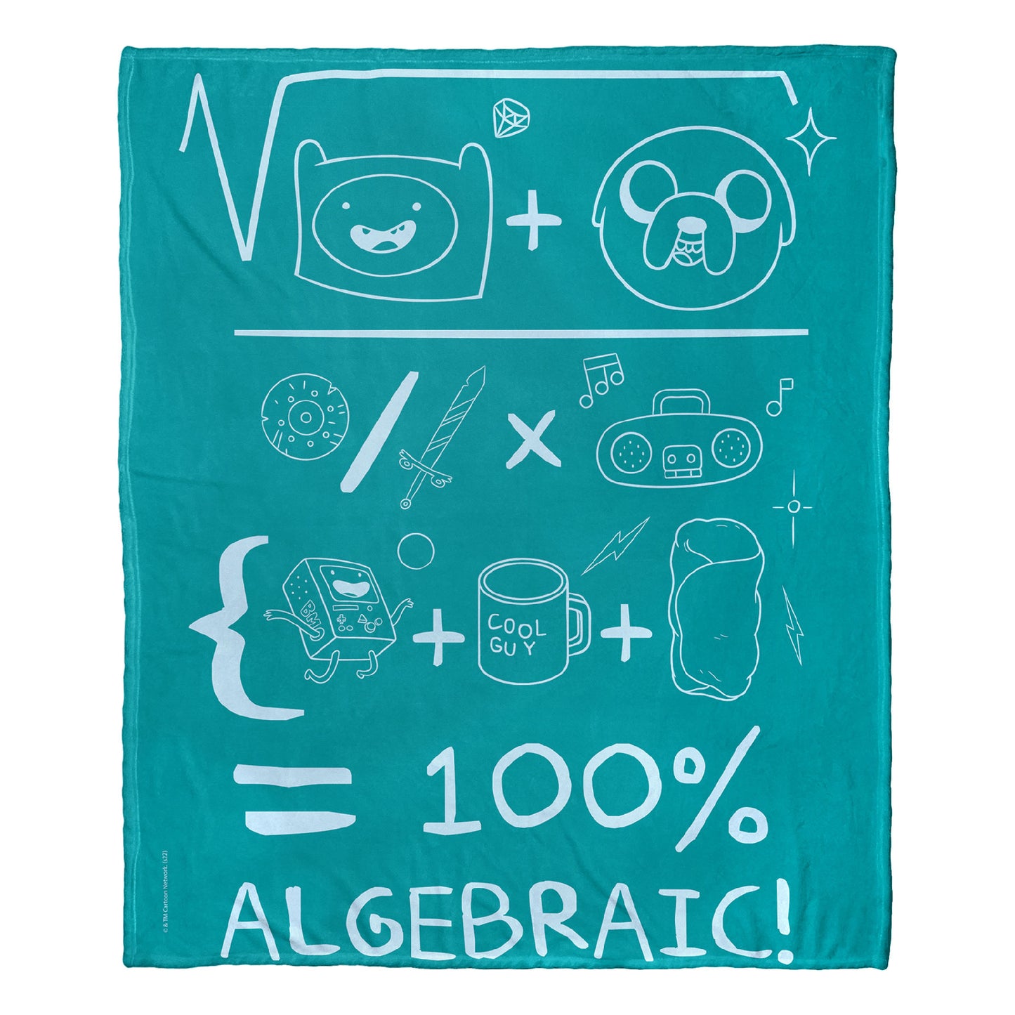 Adventure Time Algebraic Throw Blanket 50"x60"
