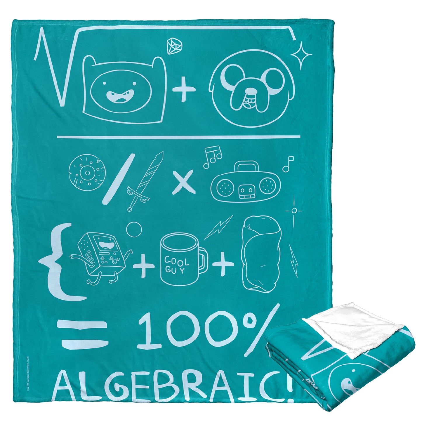 Adventure Time Algebraic Throw Blanket 50"x60"